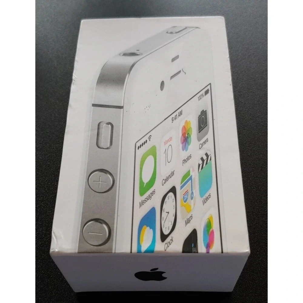 iPhone Apple 4S Box Only 8GB White w/ Manual 4 s MF260LL/A 2012 cell phone